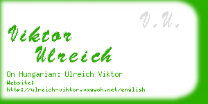 viktor ulreich business card